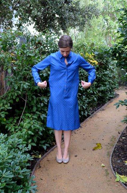 blue paisley dress